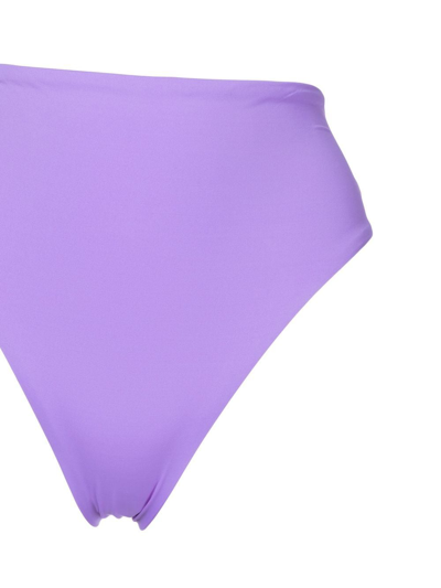 Shop Bondi Born Poppy High-rise Bikini Bottoms In Purple