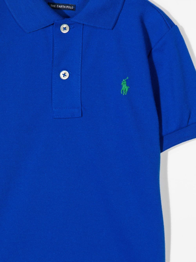 Shop Ralph Lauren Logo-embroidered Polo Shirt In Blue