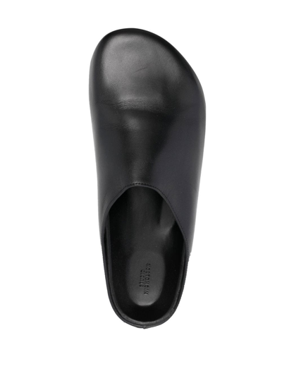 Studio Nicholson Round-toe Leather Slippers In Black