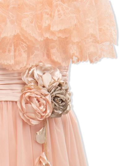 Tulleen Naramore Sash Gown In Pink