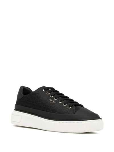 Shop Bally Maily Platform Low-top Sneakers In Black