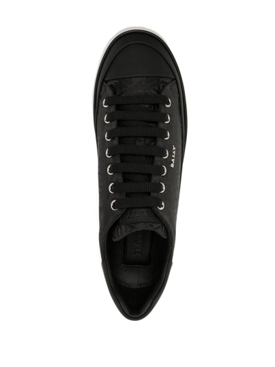 Shop Bally Maily Platform Low-top Sneakers In Black