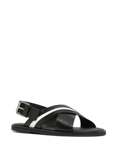 Shop Bally Buckle-fastening Open-toe Sandals In Black