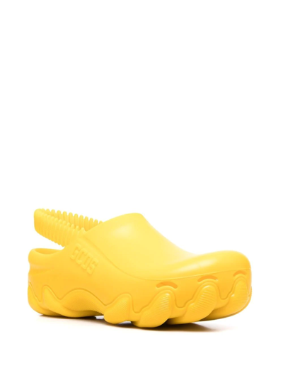 Shop Gcds Ibex Slingback Clogs In Yellow