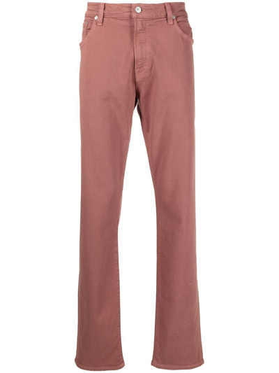 Shop Citizens Of Humanity Straight-leg Five-pocket Trousers In Brown