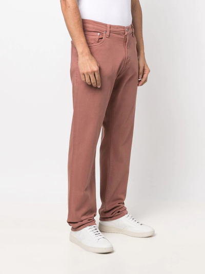 Shop Citizens Of Humanity Straight-leg Five-pocket Trousers In Brown