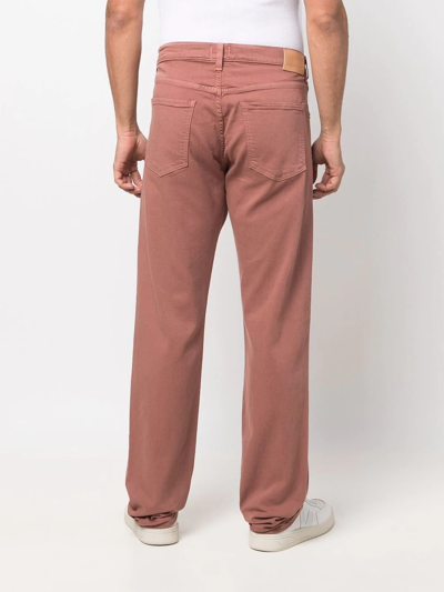 Shop Citizens Of Humanity Straight-leg Five-pocket Trousers In Brown