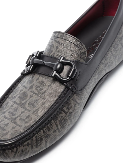 Shop Ferragamo Parigi 19 Loafers In Grey