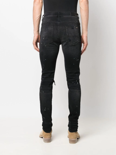 Shop Amiri Mid-rise Skinny Jeans In Black
