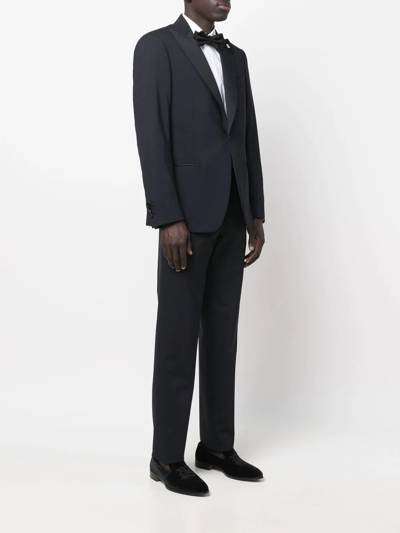 Lardini Single-breasted Tailored Suit In Blue