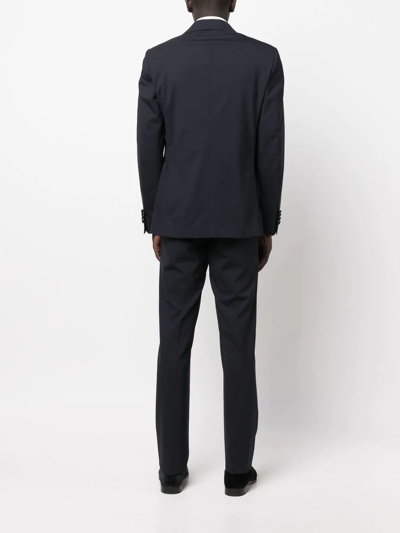 Lardini Single-breasted Tailored Suit In Blue