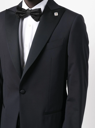 Lardini Single-breasted Tailored Suit In Blue