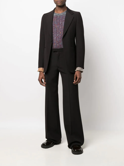Shop Maison Margiela Four-stitch Single-breasted Suit In Brown