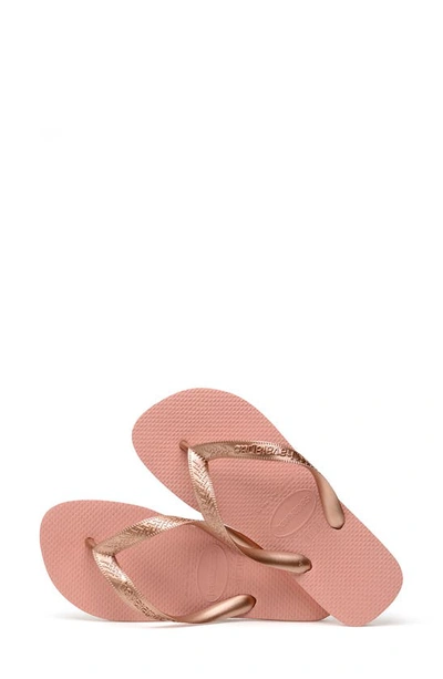 Shop Havaianas Top Tiras Flip Flop In Rose Nude