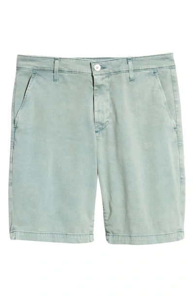 Shop Ag Griffin Stretch Cotton Shorts In Moonwash Ocean Boulevard