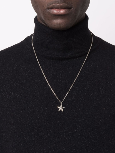 Shop Emanuele Bicocchi Star-pendant Necklace In Silver
