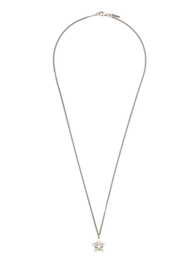 Shop Emanuele Bicocchi Star-pendant Necklace In Silver