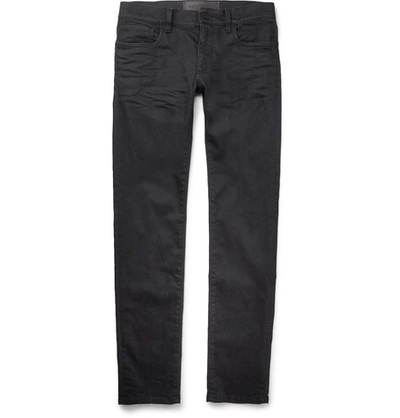 Dolce & Gabbana Slim-fit Washed-denim Jeans In Black