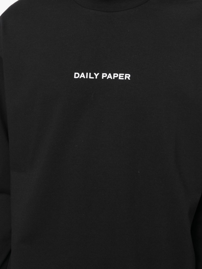 Shop Daily Paper Logo-print T-shirt In Black