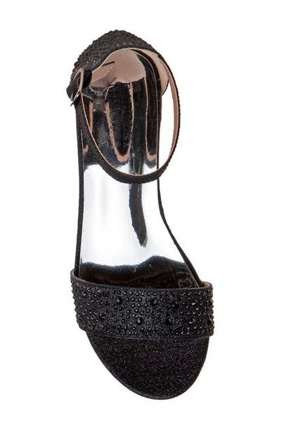 Shop Badgley Mischka Jeweled Dress Sandal In Black