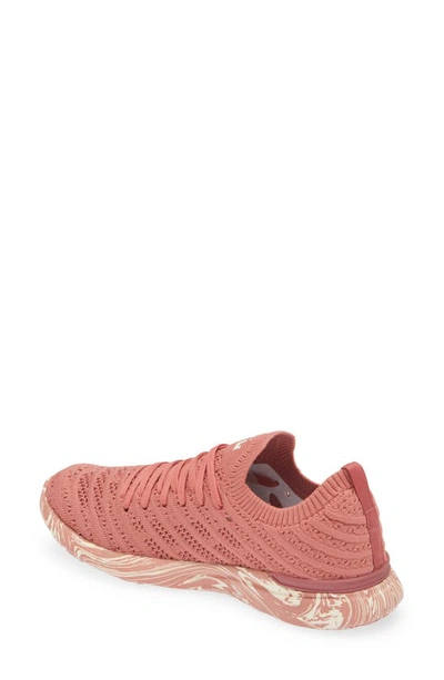Apl Athletic Propulsion Labs Techloom Wave Hybrid Running Shoe In Cedar / Pristine / Marble