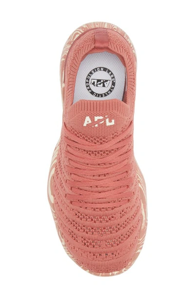 Apl Athletic Propulsion Labs Techloom Wave Hybrid Running Shoe In Cedar / Pristine / Marble