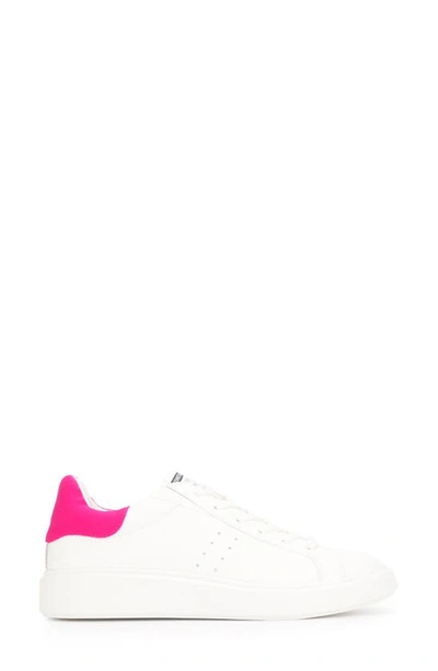 Kenneth Cole New York Kam Womens Calf Hair Platform Casual And Fashion Sneakers In Beet Multi