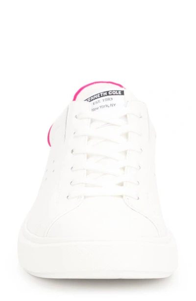 Kenneth Cole New York Kam Womens Calf Hair Platform Casual And Fashion Sneakers In Beet Multi