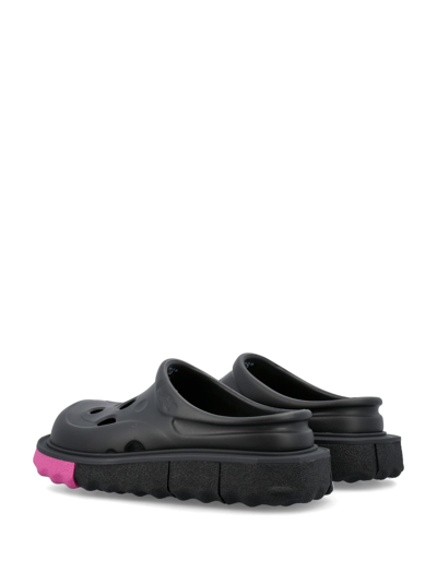 Shop Off-white Meteor Slipper In Black Fuchsia