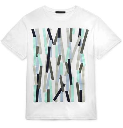 Christopher Kane Bolster Printed Cotton T-shirt In White