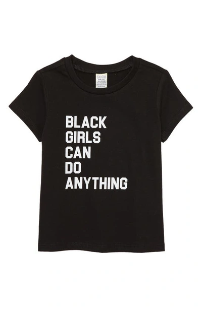 Shop Typical Black Tees Kids' Black Girls Can Do Anything Graphic Tee