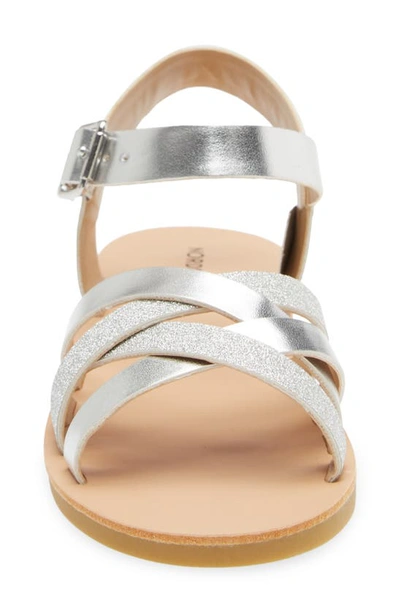 Shop Nordstrom Sienna Ankle Strap Sandal In Silver Metallic