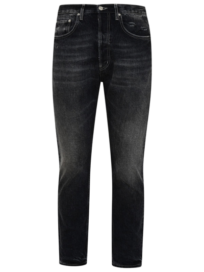 Shop Haikure Black Cotton California Jeans In Grey