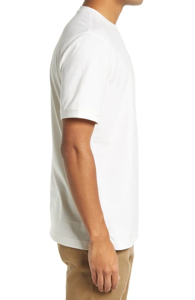 Nordstrom Tech-smart Performance T-shirt In White- Ivory Feeder Stripe