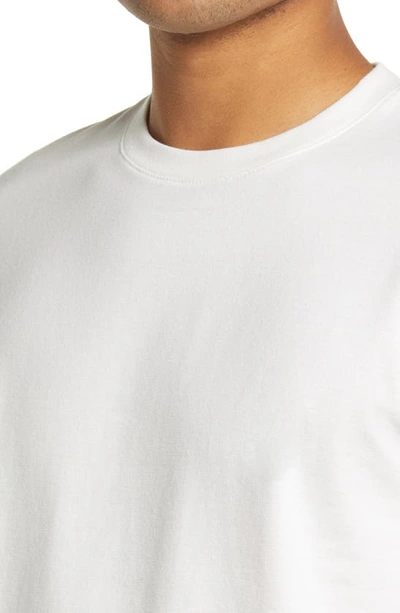 Nordstrom Tech-smart Performance T-shirt In White- Ivory Feeder Stripe