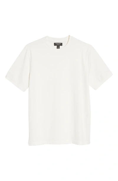 Nordstrom Tech-smart Performance T-shirt In White- Ivory Feeder Stripe