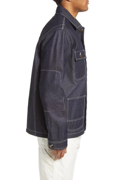 Shop Dickies 100-year Denim Chore Jacket In Indigo Blue