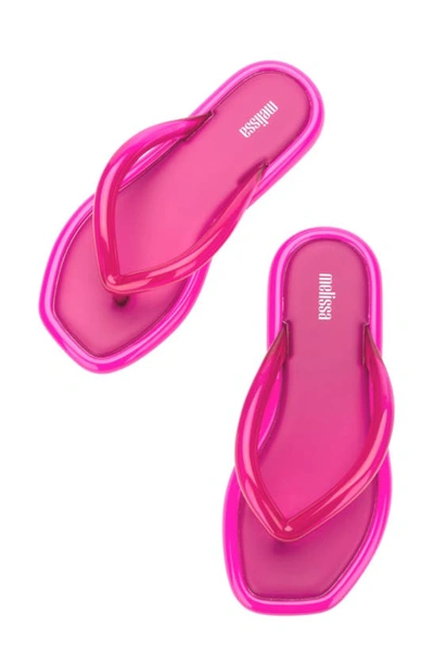 Shop Melissa Airbubble Flip Flop In Pink/ Pink Tp