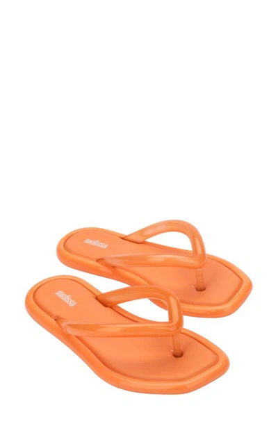Shop Melissa Airbubble Flip Flop In Orange/ Orange Tp