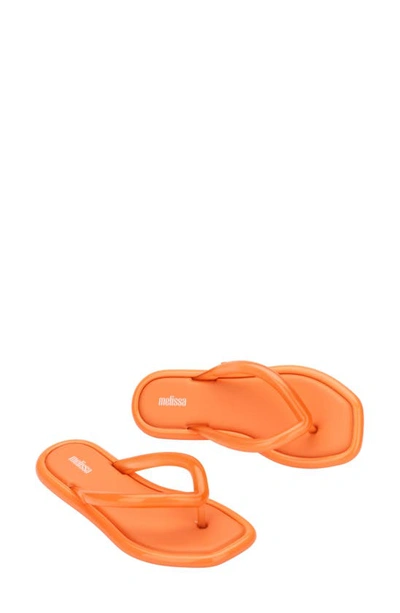 Shop Melissa Airbubble Flip Flop In Orange/ Orange Tp