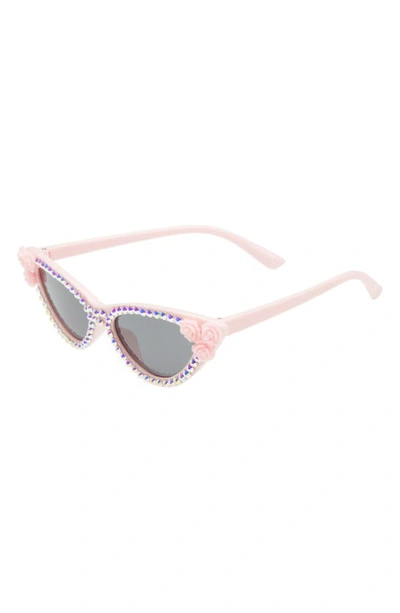 Shop Rad + Refined Kids' 45mm Flower Cat Eye Sunglasses In Pink