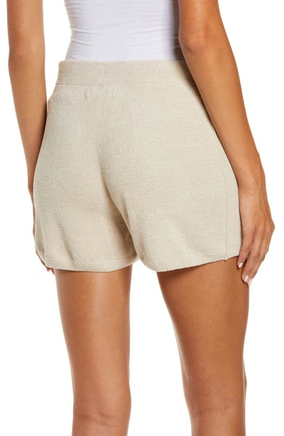 Barefoot Dreams Cozychic Ultra Lite Rib-knit Lounge Shorts In Stone