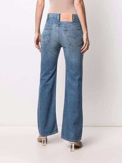 Shop Valentino X Levi's Bootcut High-rise Jeans