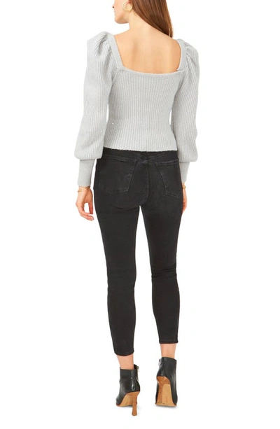 Shop 1.state Square Neck Sweater In Silver Heather