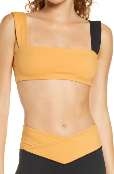 Shop Weworewhat We Wore What Bandeau Sports Bra In Gold Multi