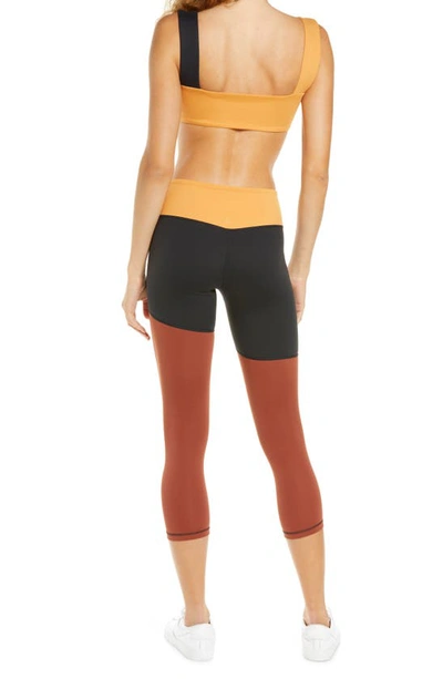 Shop Weworewhat We Wore What Bandeau Sports Bra In Gold Multi