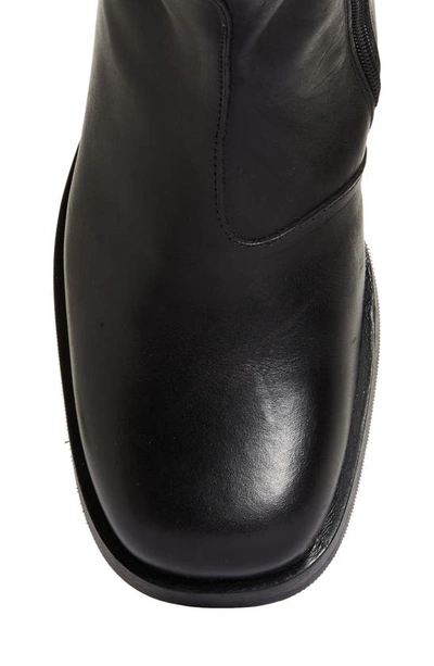 Our Legacy Ankle Boots With Smooth Leather Finish And Side Zipper In Black