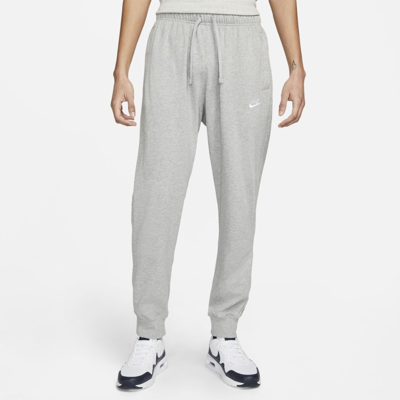 Shop Nike Men's  Sportswear Club Jersey Jogger Pants In Grey