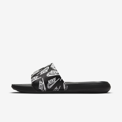 Shop Nike Men's Victori One Printed Slides In Black