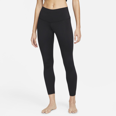 Shop Nike Women's  Yoga High-waisted 7/8 Leggings In Black